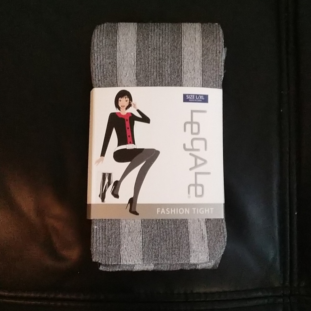 Metallic Striped Tights